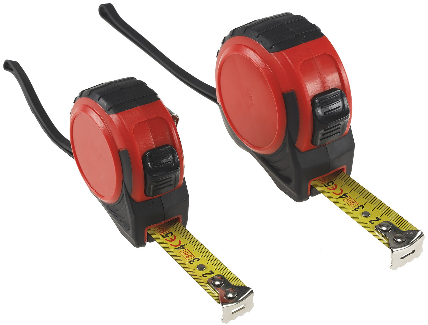 Rollen-Maßband, 5m mit Aufroller und Gürtelclip
