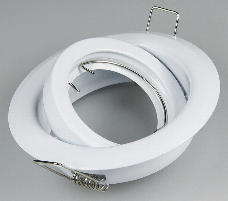 Decken-Einbaustrahler "SR90" weiß schwenkbar, Ø98mm, für 50mm Lampen