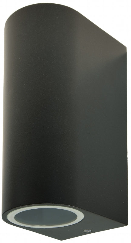 LED-Wandleuchte "CTW-2" für 2x GU10, IP44, Gehäuse anthrazit