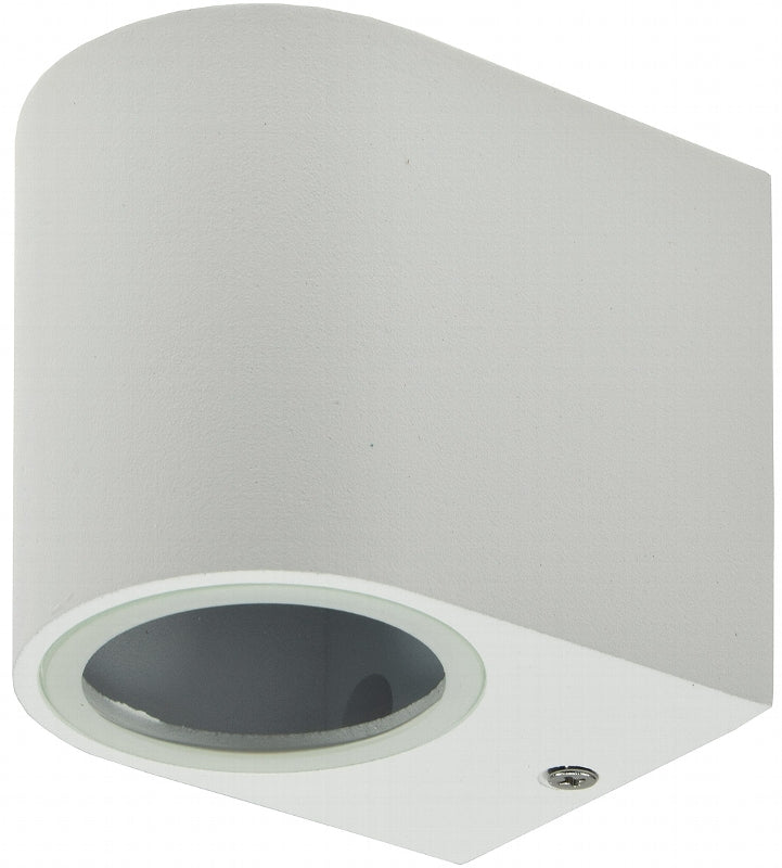 LED-Wandleuchte "CTW-1" für 1x GU10, IP44, Gehäuse weiß