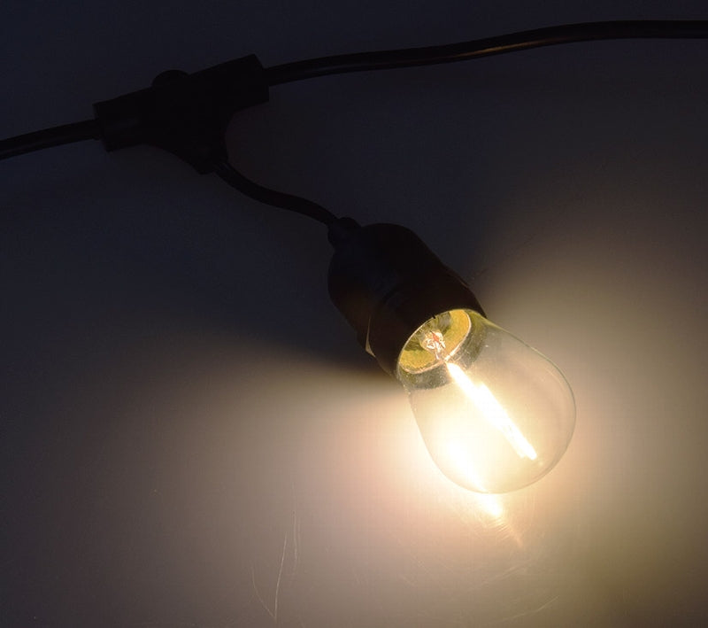 Biergarten-Lichterkette "CT-BGL 15" 1,5 + 12,5m, 15x Filamentlampe 0,8W