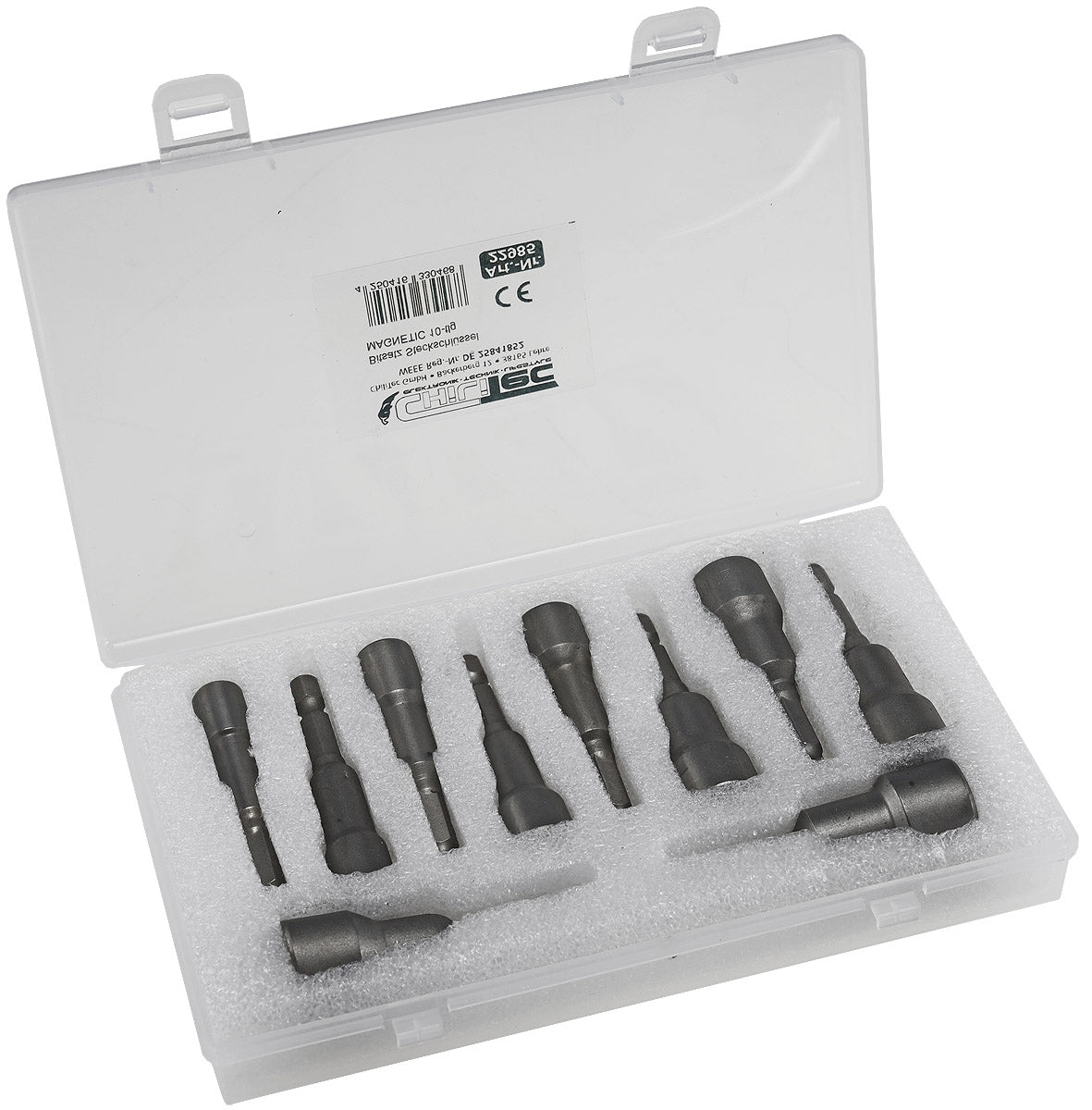 Bitsatz Steckschlüssel MAGNETIC 10-tlg. 6, 7, 8, 9, 10, 11, 12, 13, 14, 15mm