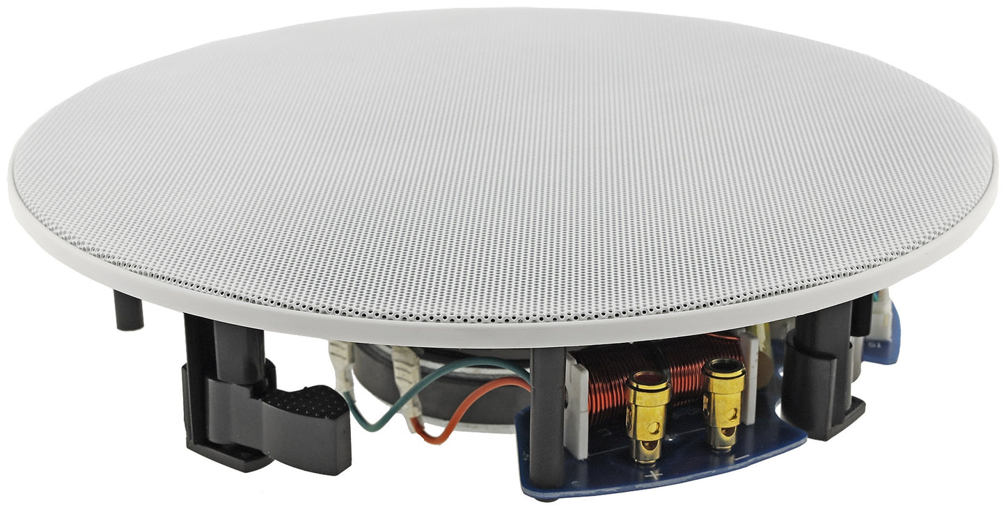 Einbaulautsprecher "CTE-30W ", 2-Wege 80W, 8Ohm, 234x67mm, Rund, weiß