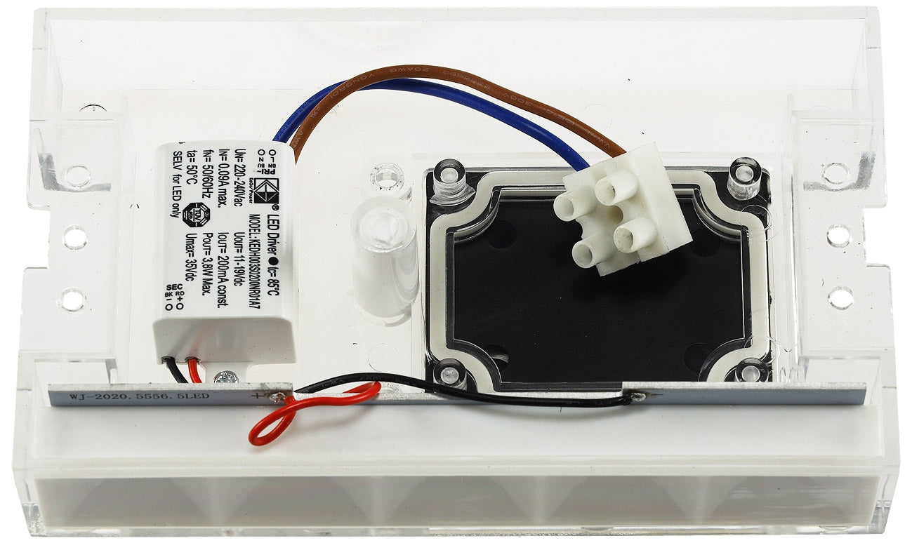 LED Edelstahl-Wandleuchte "MURO 5" IP65, 5W, 220lm, 3000K, warmweiß