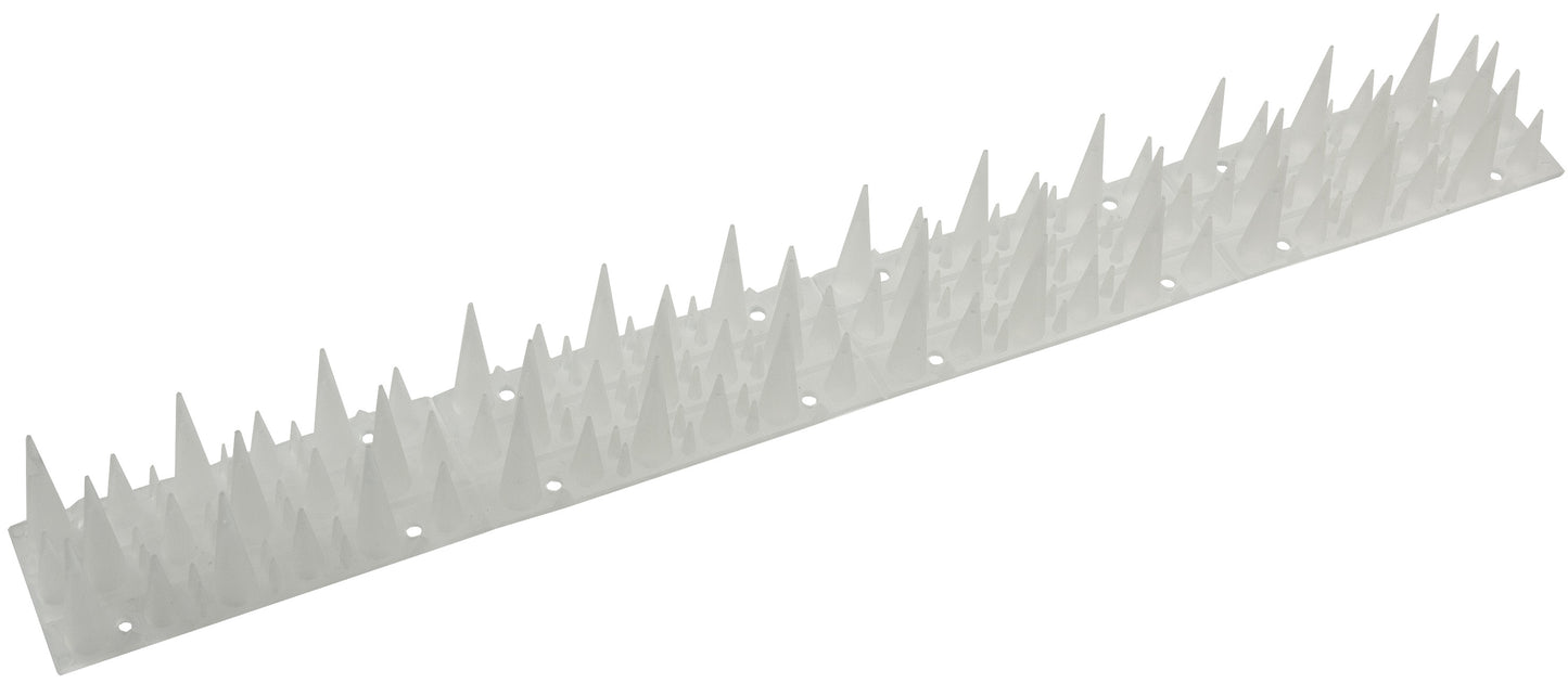 Taubenabwehr Spikes 10er Set Kunststoff, 400x42x36mm, weiß/transparen