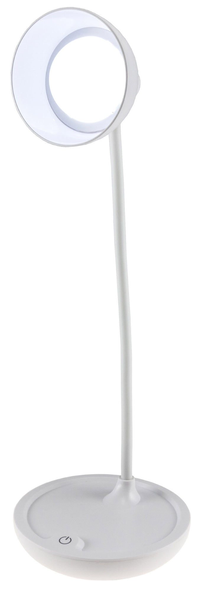 LED Tischleuchte mit Schwanenhals Batterie, dimmbar, warmweiß, Weiß
