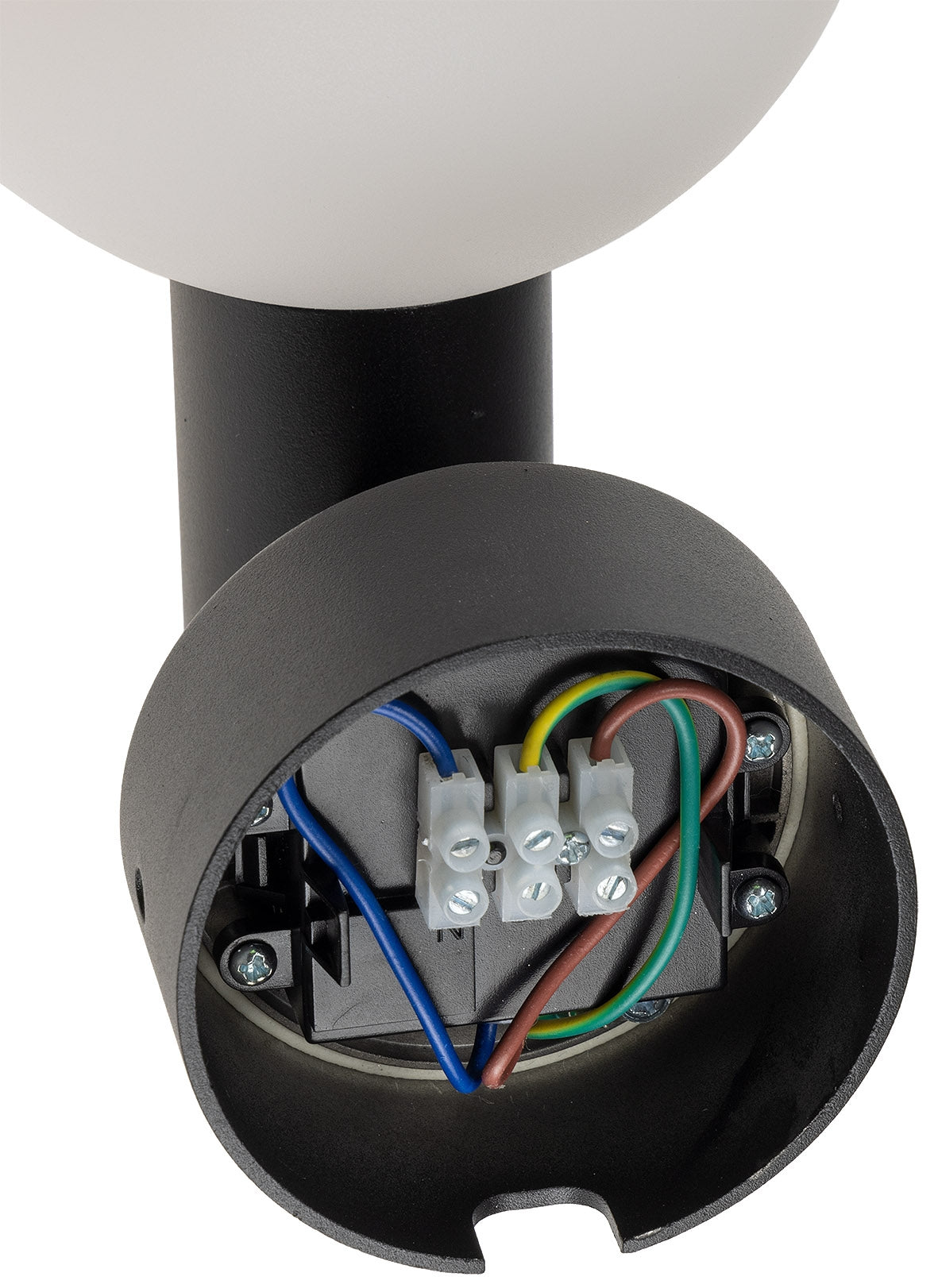LED Wandleuchte "LAMU" mit PIR-Sensor IP65, 15W, schwarz, 4000k / neutralweiß