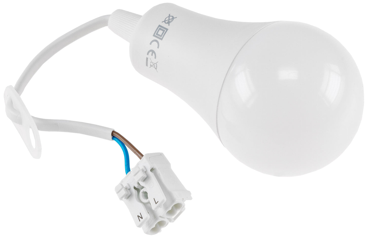 Baustellen-Leuchte A60 mit 15cm Kabel 12W, 1130lm, 4000K neutrralweiß