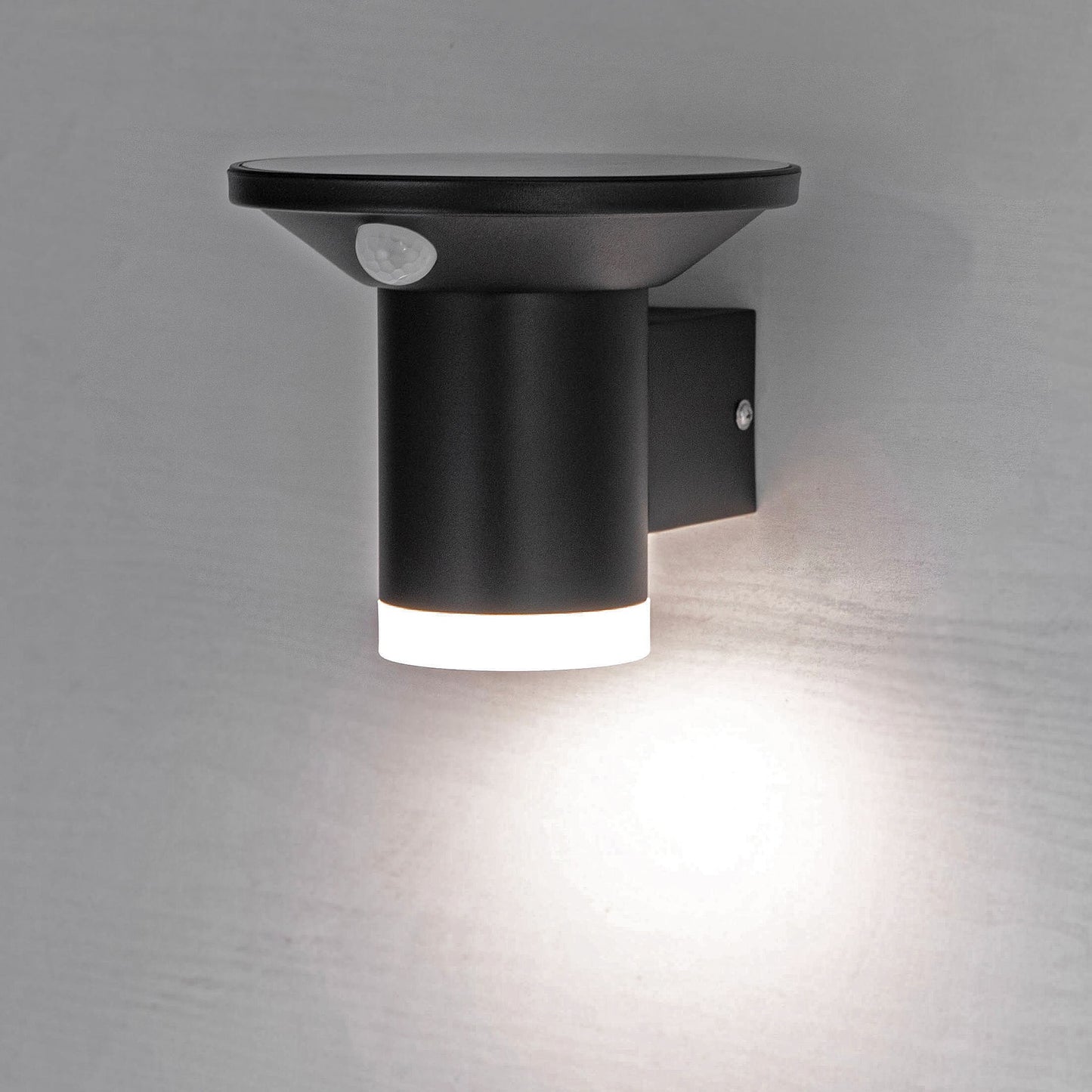 LED Solar Wandleuchte "SWL-AS500" IP44, warmweiß 3000K, PIR Sensor