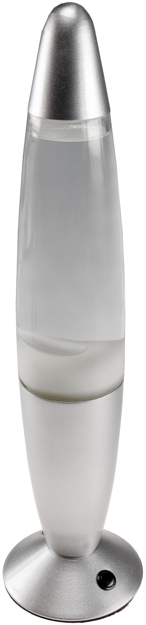 Lavalampe "CTL Funky LED" 34cm RGB Wasser & Wachs: Klar, Body: Silber
