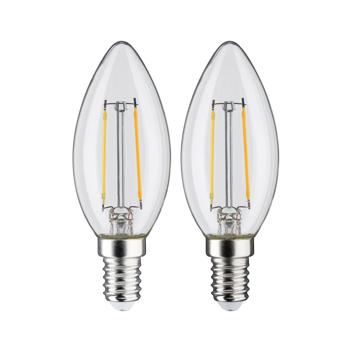 Paulmann LED Kerze Filament 2er-Pack E14 230V 2x250lm 2x2,7W 2700K Klar