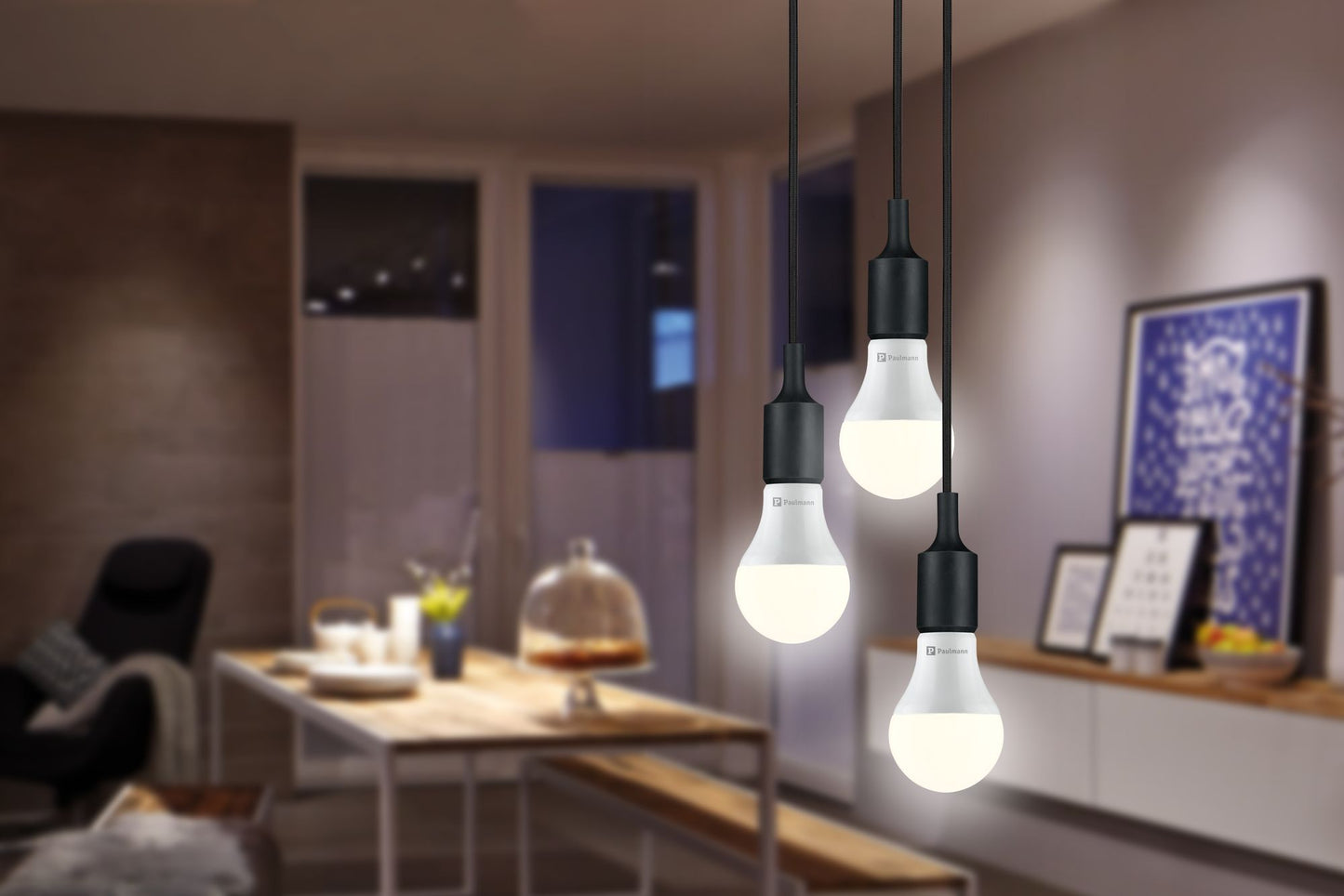 Paulmann LED AGL 8W E27 230V Warmweiß E27 230V 3x806lm 3x8,0W 2700K Opal