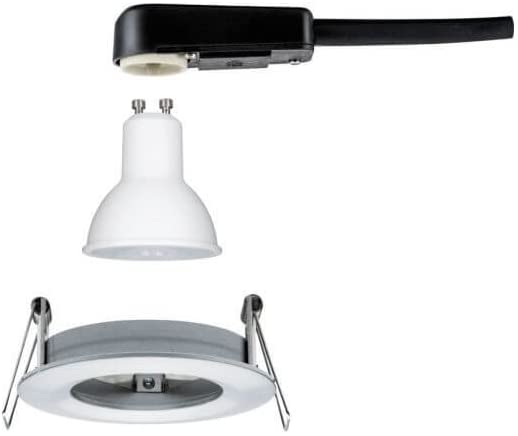 Paulmann EBL Set Nova rund starr LED IP44 1x6,5W 2700K 230V GU10 51mm Alu ged/Alu