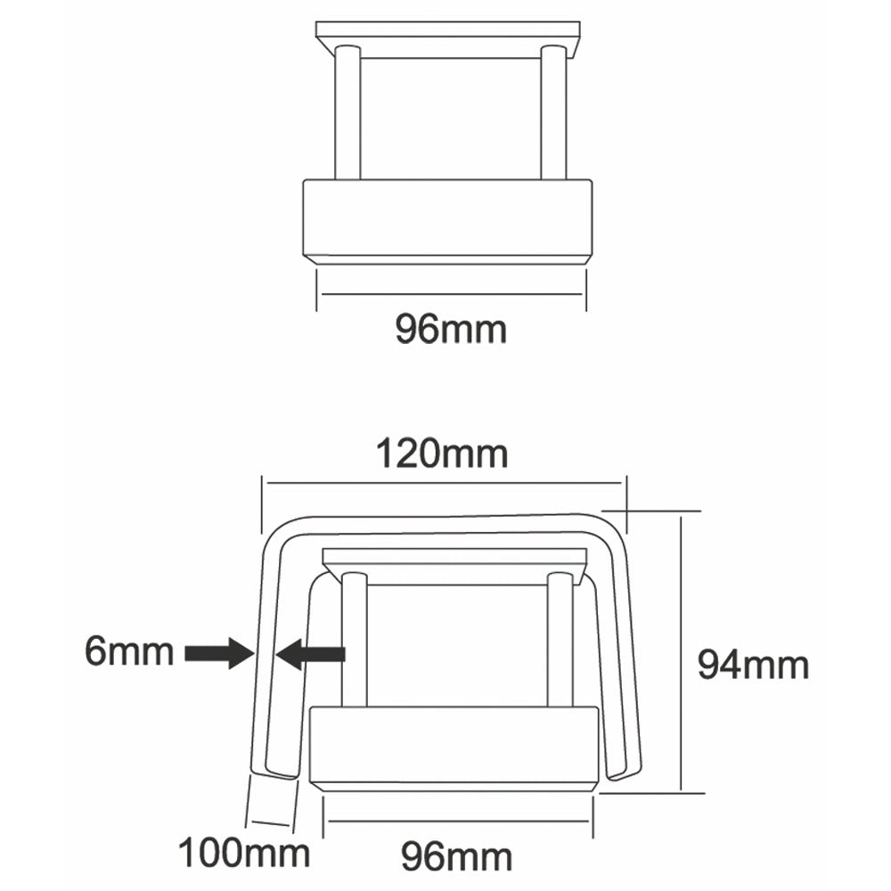 Deko-Light Wandleuchte Crateris I 7,5W 3000K 545lm Weiss