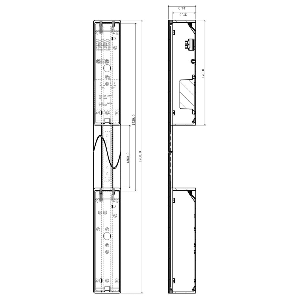 Deko-Light Larga 1700 15W silberfarben gebürstet
