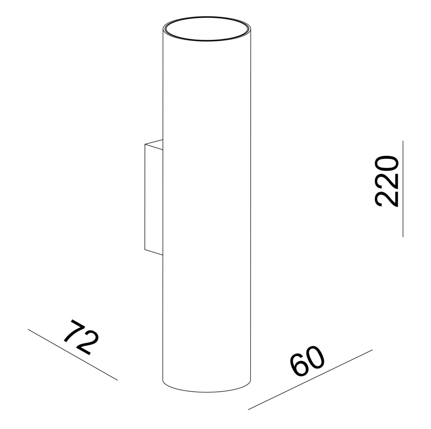 Deko-Light Can IP20 up & down, 2x 7,5 W GU10, Weiß