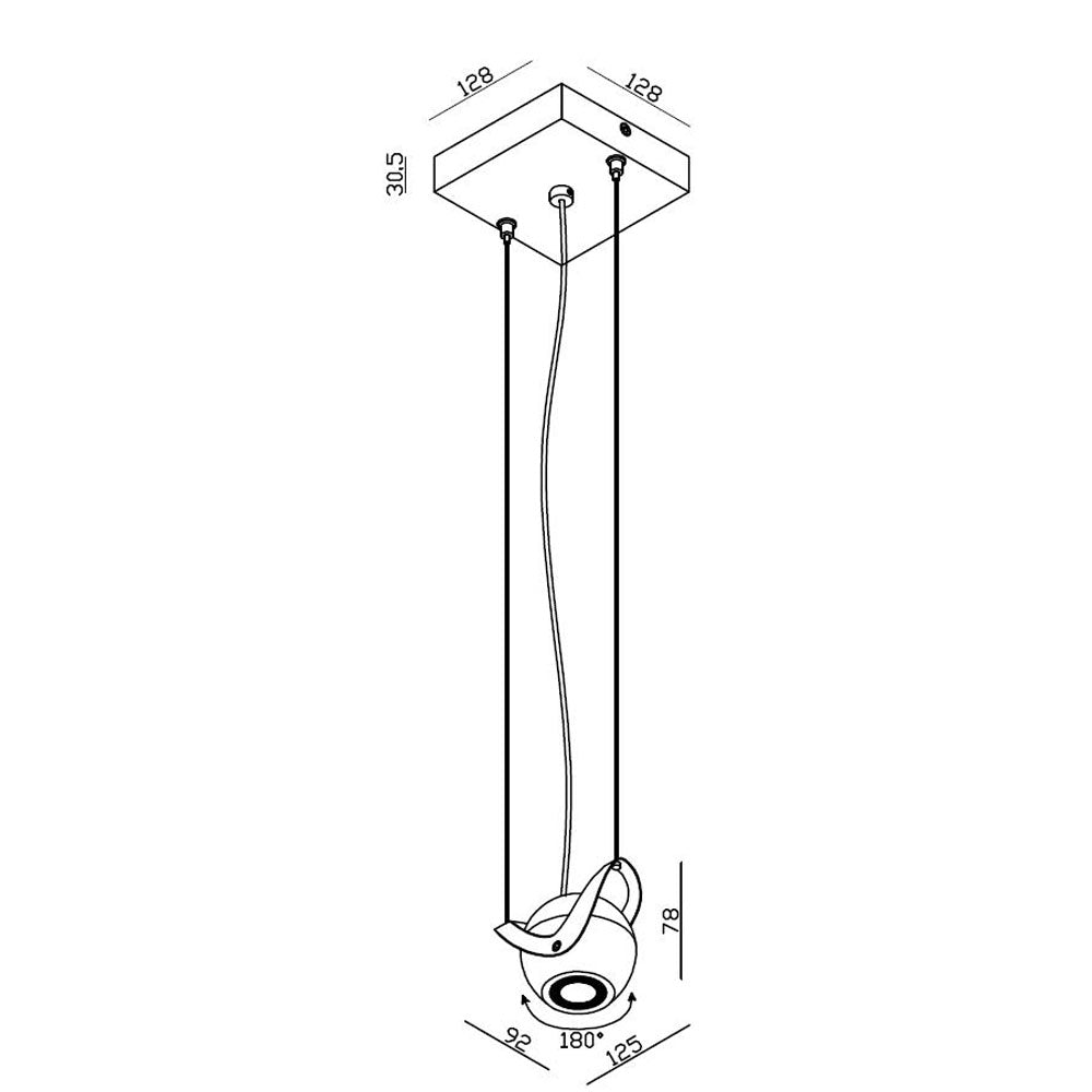 Deko-Light Lione 8,3W Silber gebürstet