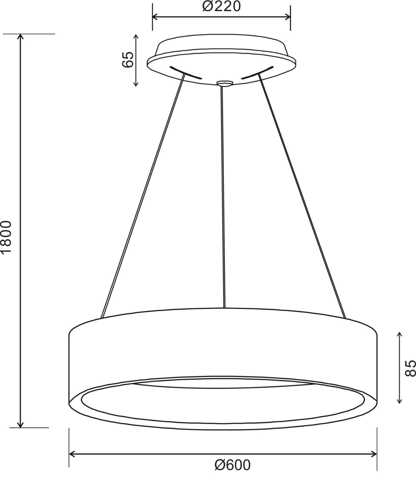 Deko-Light Sculptoris 600 mm, 42 W, DIM, 3000/4000 K, Weiß