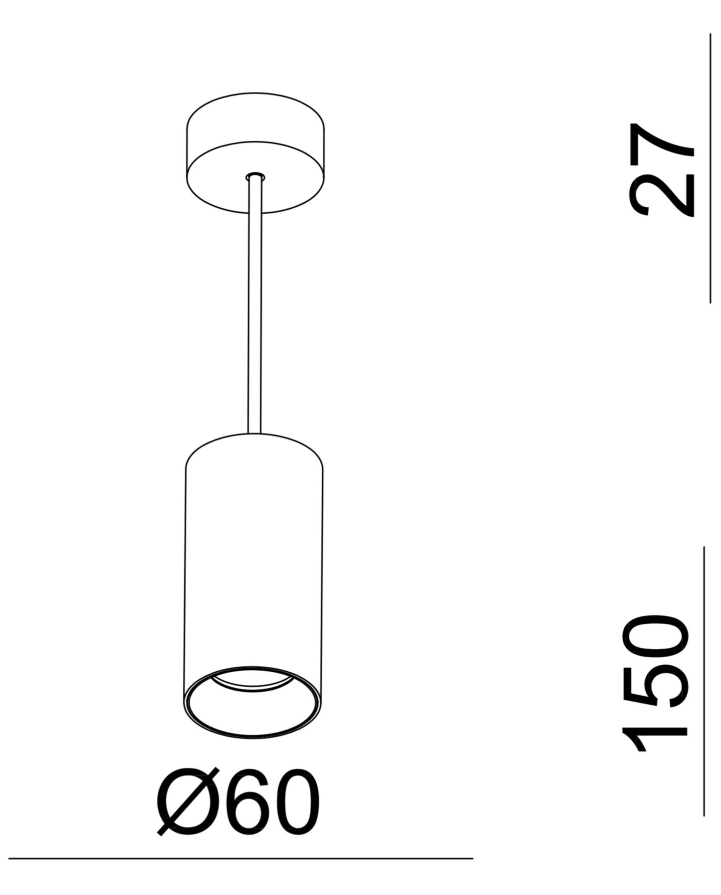 Deko-Light Can 150, 1x 7,5 W GU10, Schwarz