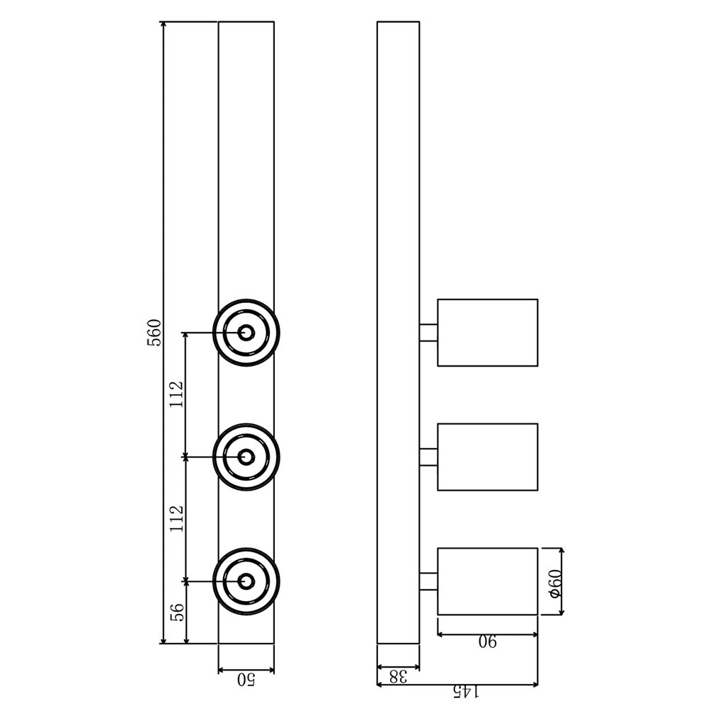 DEKOLIGHT 348044 Deckenaufbauleuchte Klara III 348044