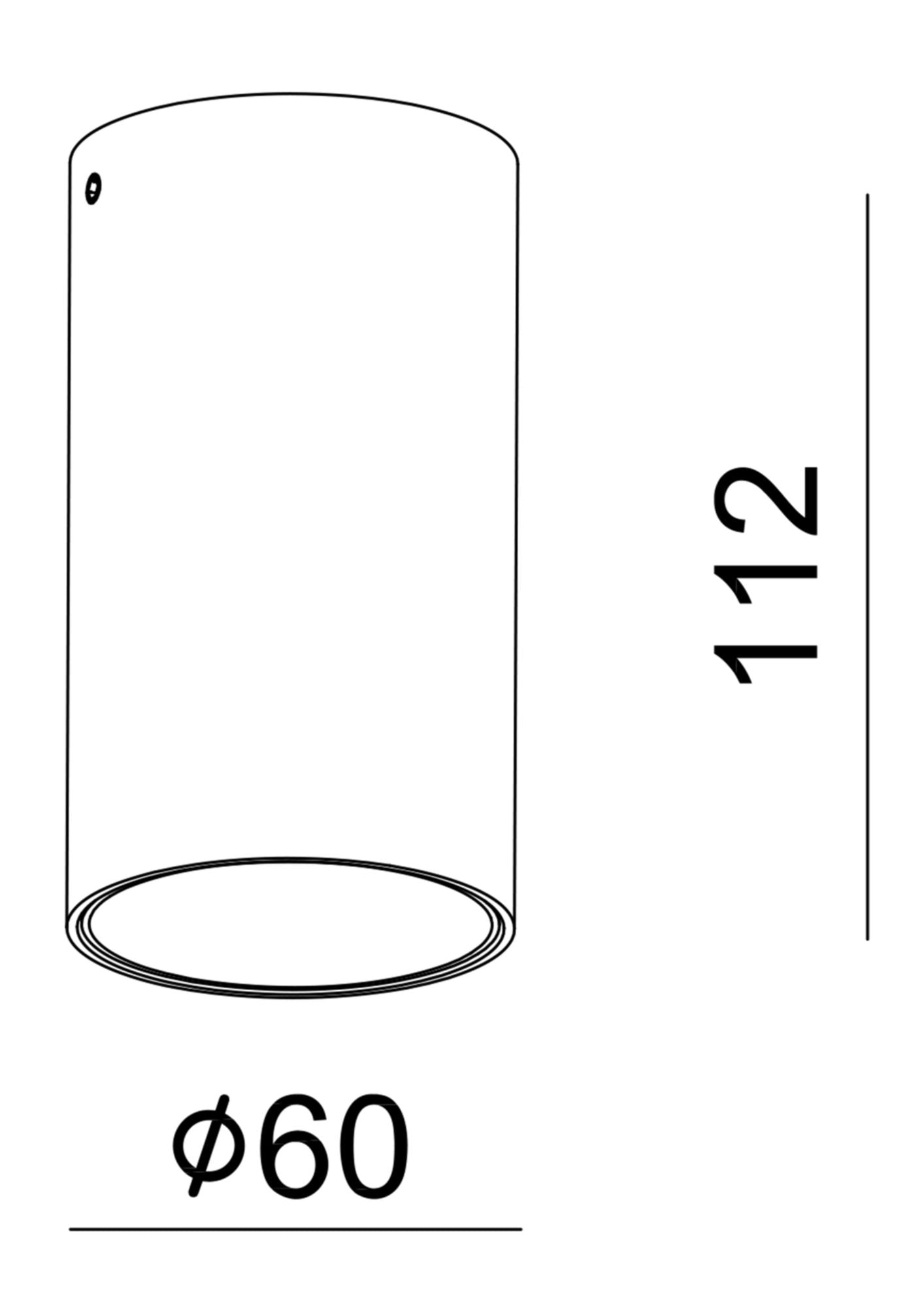 Deko-Light Can IP44, 1x 7,5 W GU10, Weiß