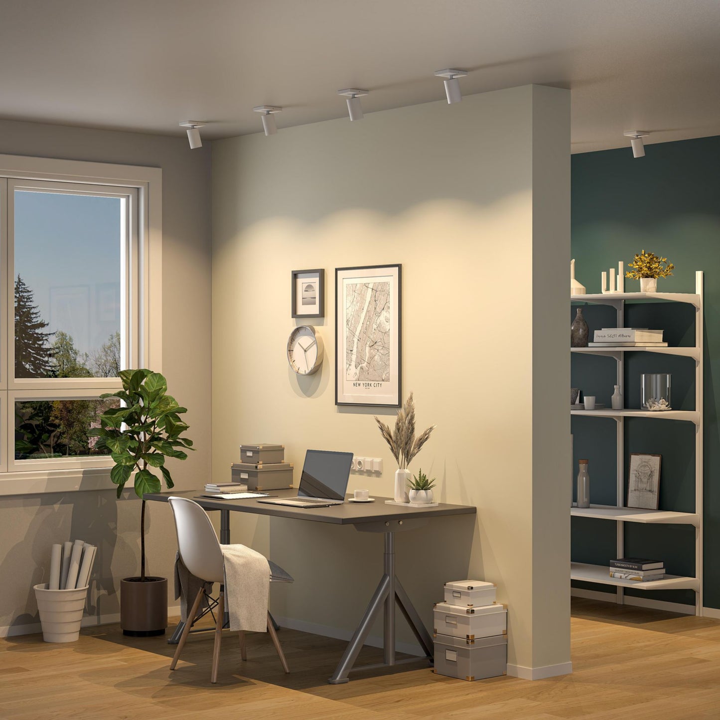 Deko-Light Can Tilt Square, 1x 7,5 W GU10, Weiß