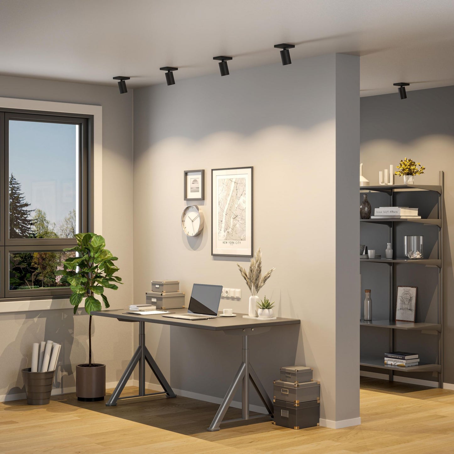 Deko-Light Can Tilt Square, 1x 7,5 W GU10, Schwarz