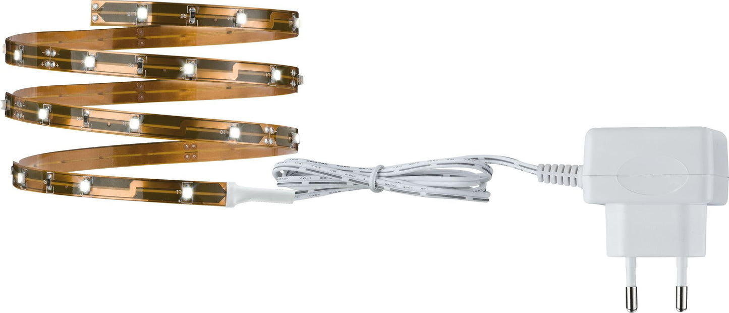 TIP Nice Price LED Strip Set 1m Warmweiß 2,4W 230/12VDC Kupfer Metall