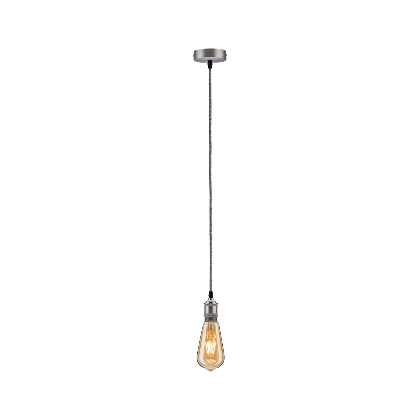 Paulmann Pendelleuchte Neordic Eldar E27 max. 1x60W Grau/Nickel gebürstet