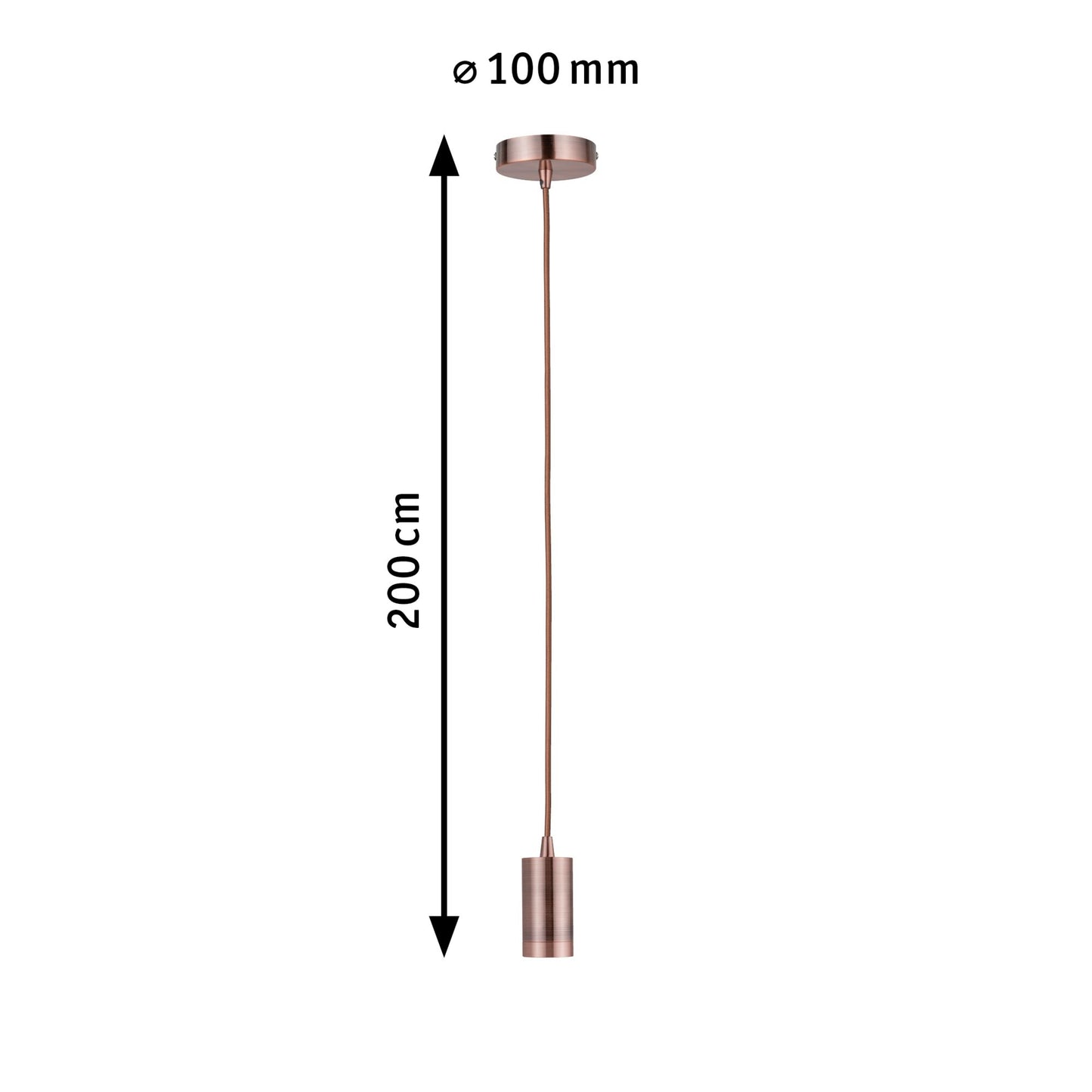 Paulmann Pendelleuchte Neordic Haldis E27 max. 1x60W Kupfer
