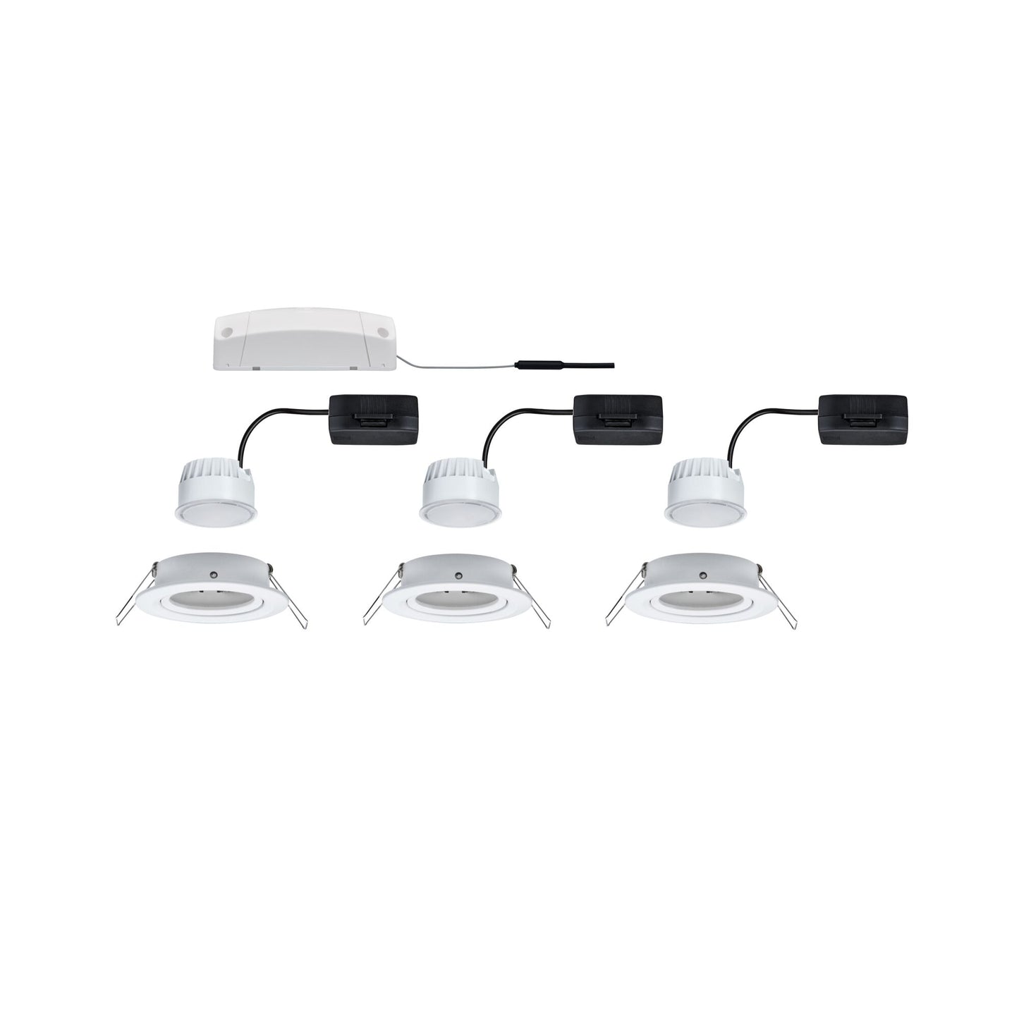 Paulmann Bundle Einbauleuchte Nova Coin 3er-Set 3x6,5W 2700K