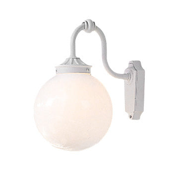 Konstsmide Wandleuchte Arcturus matt weiss, opales Acrylglas