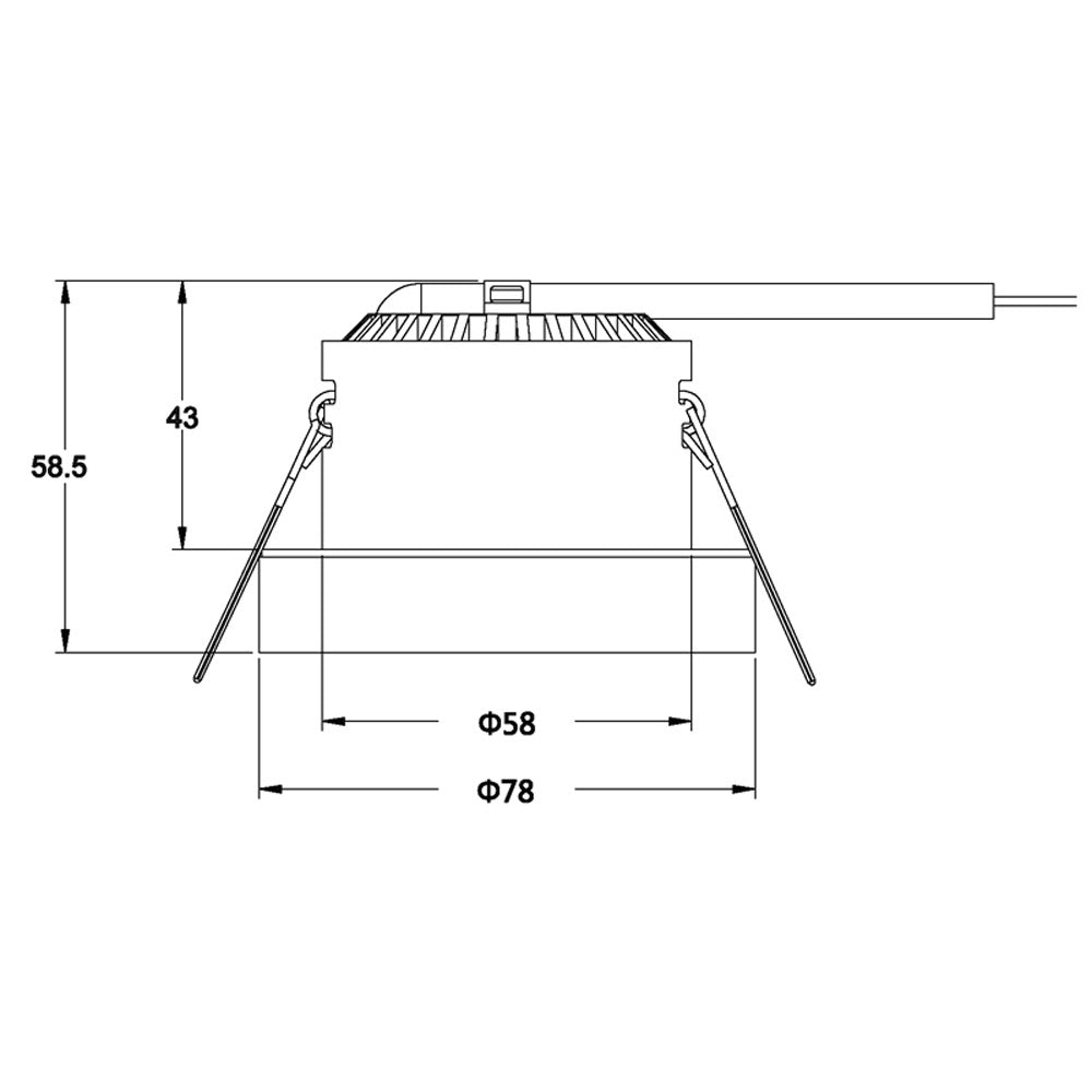 Deko-Light COB 68 Acryl 8W farblos satiniert
