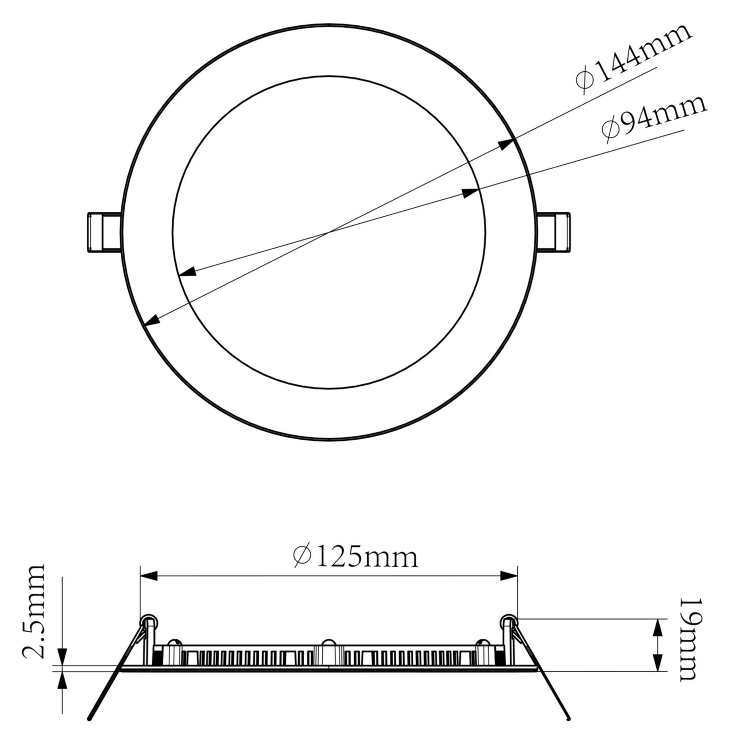 Deko-Light Anik Rund 130, 9 W, DIM, 2700 K, Weiß