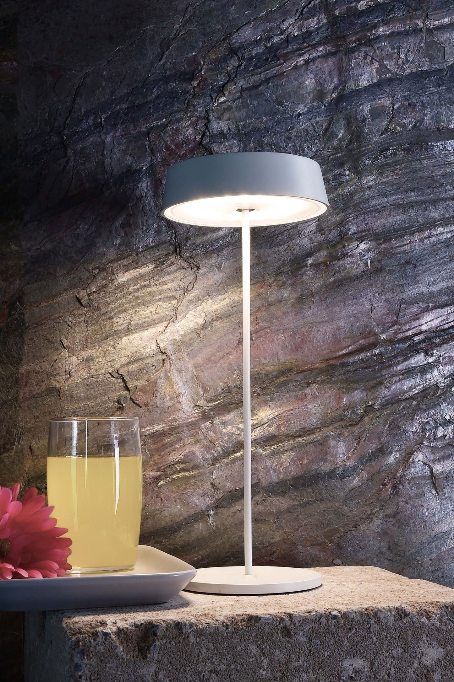 Deko-Light Miram Standfuß + Kopf Weiß Bundle 2,2W Weiß