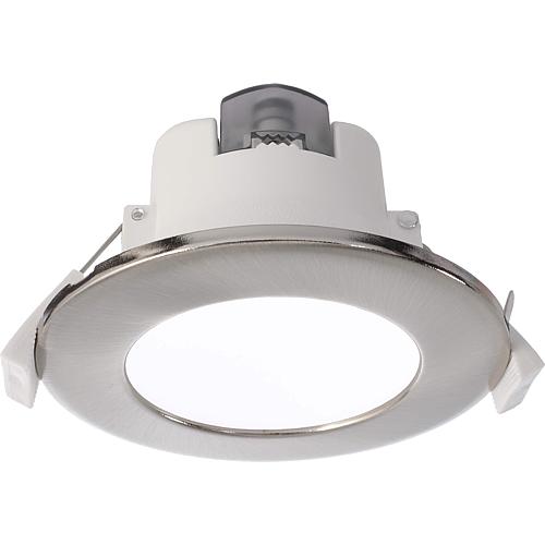 LED-Einbaustrahler CCT, 7W, eisen gebürstet/weiß