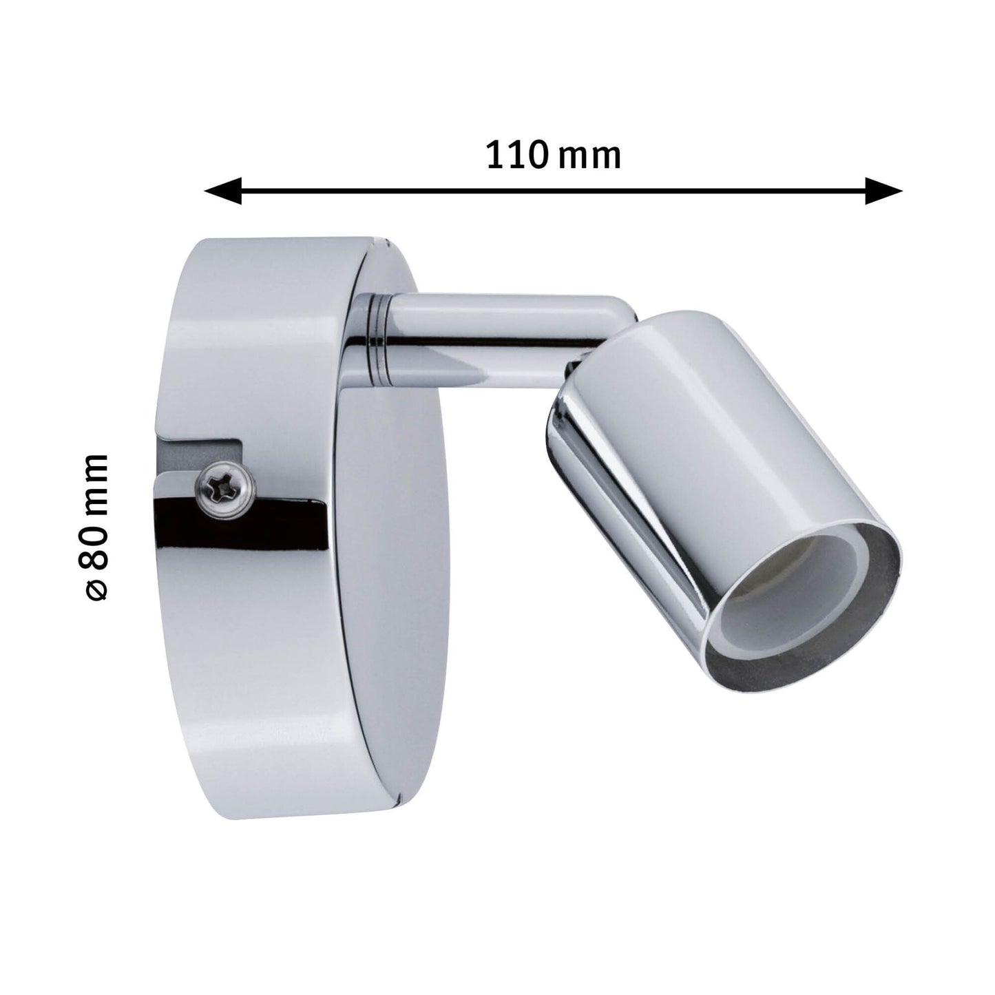 Paulmann Spotlight Carolina IP44 GU10 230V max. 10W dimmbar Chrom