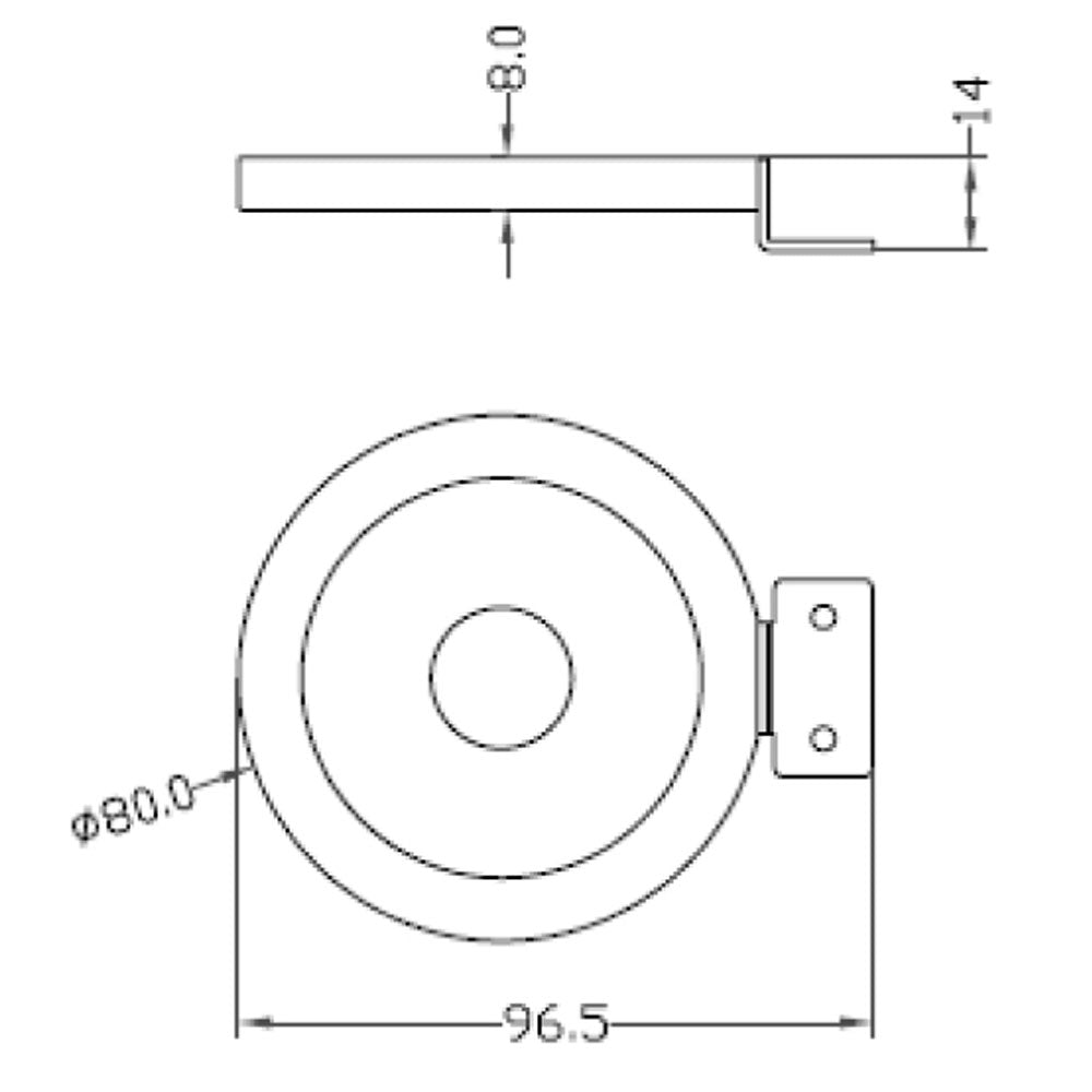 Deko-Light Spiegel Rund 4,5W silberfarben Chrom