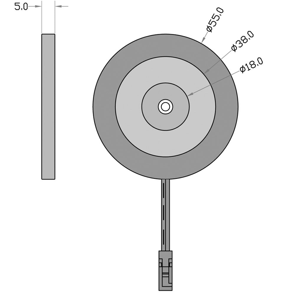 Deko-Light Paty Rund 2,5W silberfarben