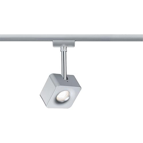 Paulmann URail Spot Cube 1x8W Chrom matt/Chrom 230V Metall/Kunststoff dimmbar