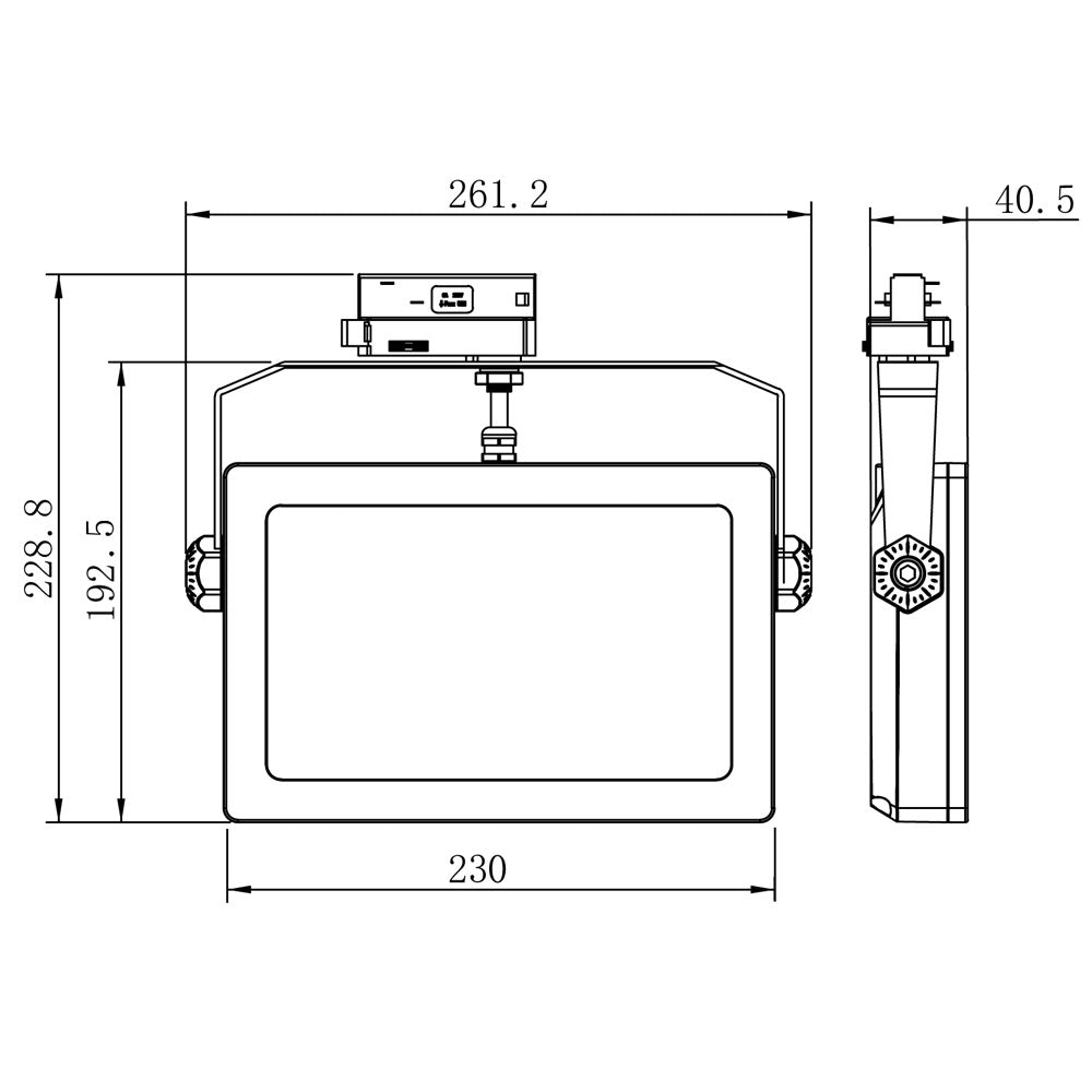Deko-Light Stromschienenstrahler 3-Phasen Flood SMD I 30W 2650lm