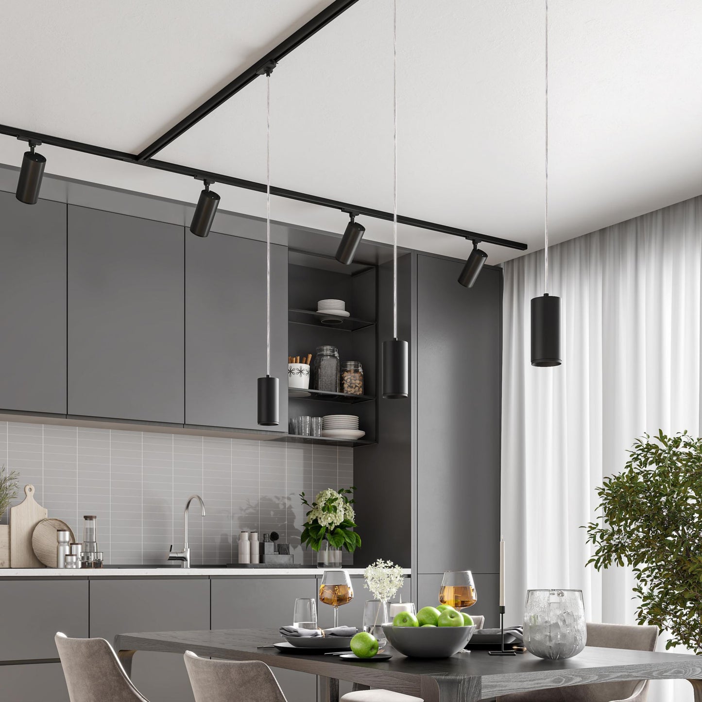 Deko-Light Lucea 30 CCT Tilt, 33 W, DALI, 3000/4000 K, Schwarz