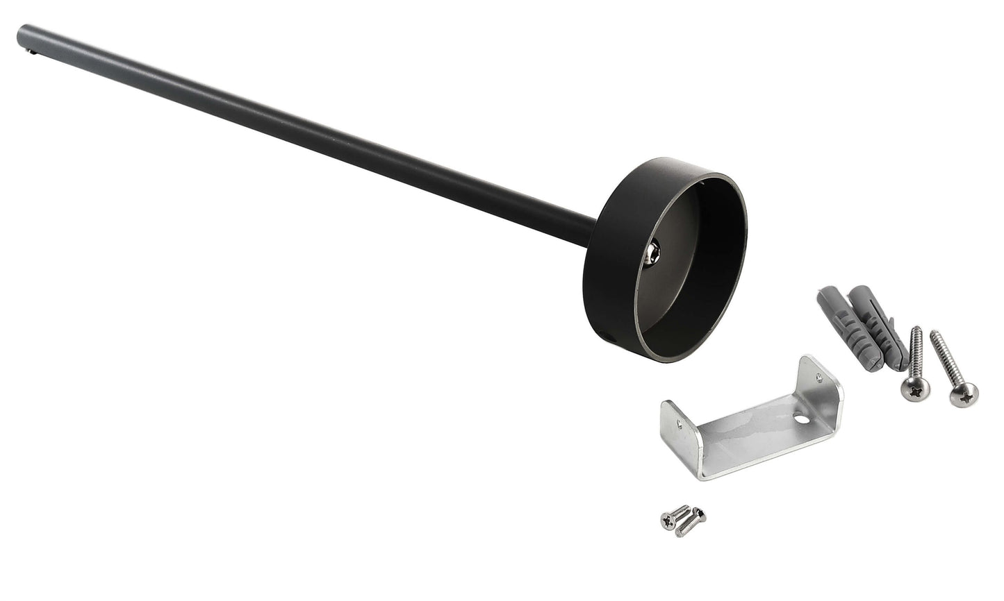 Deko-Light Deckenabhängung starr (63,5cm) für 3-Phasen Leuchte D Line Graphitschwarz RAL 9011