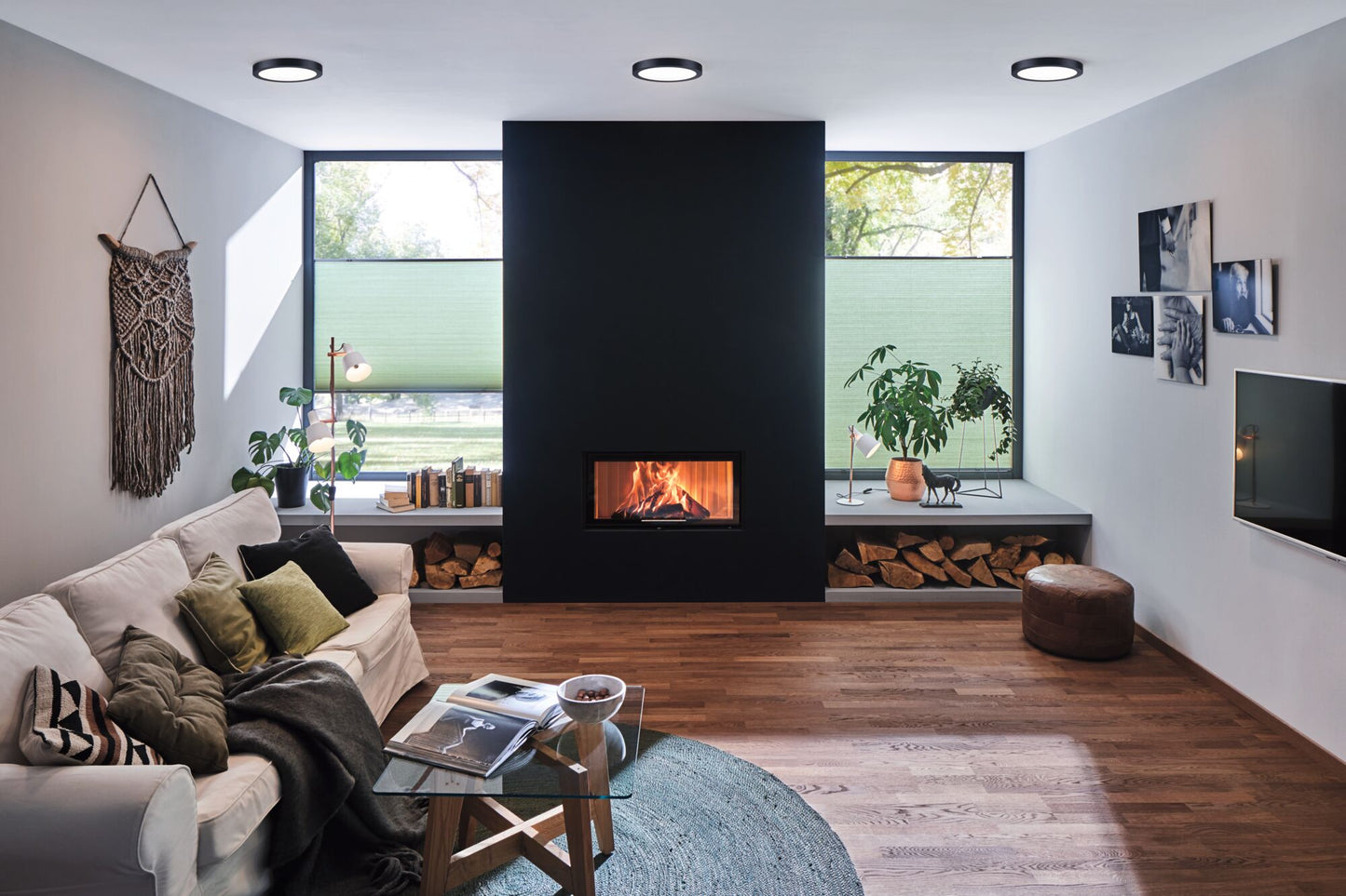 Paulmann LED Panel Abia rund xmm 22W 4.000K Schwarz