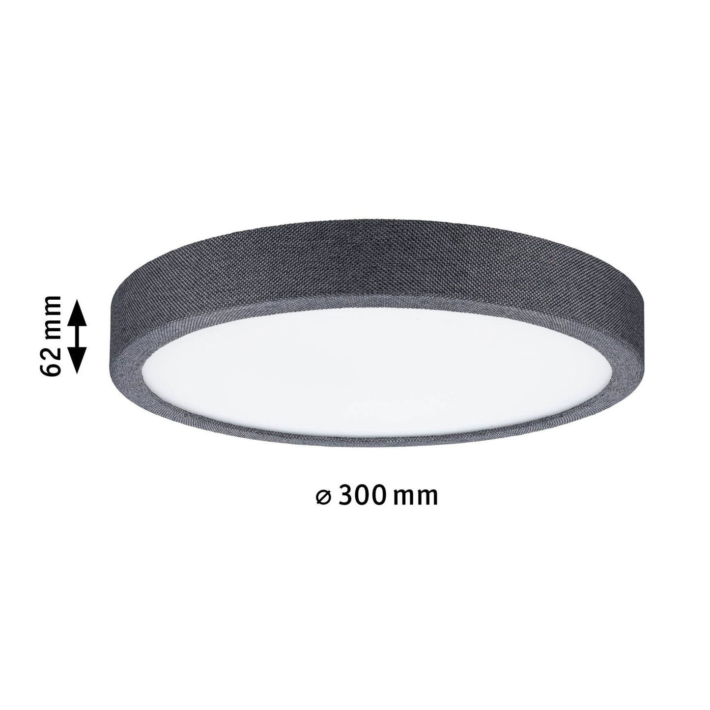 Paulmann LED Panel Cosara IP44 rund 300mm 3000K Dunkelgrau