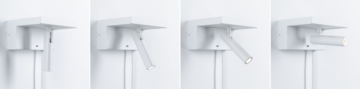 Paulmann LED Wandleuchte Jerik 3-Step-Dim 3000K 160lm 230V 2,4W dimmbar Weiß matt
