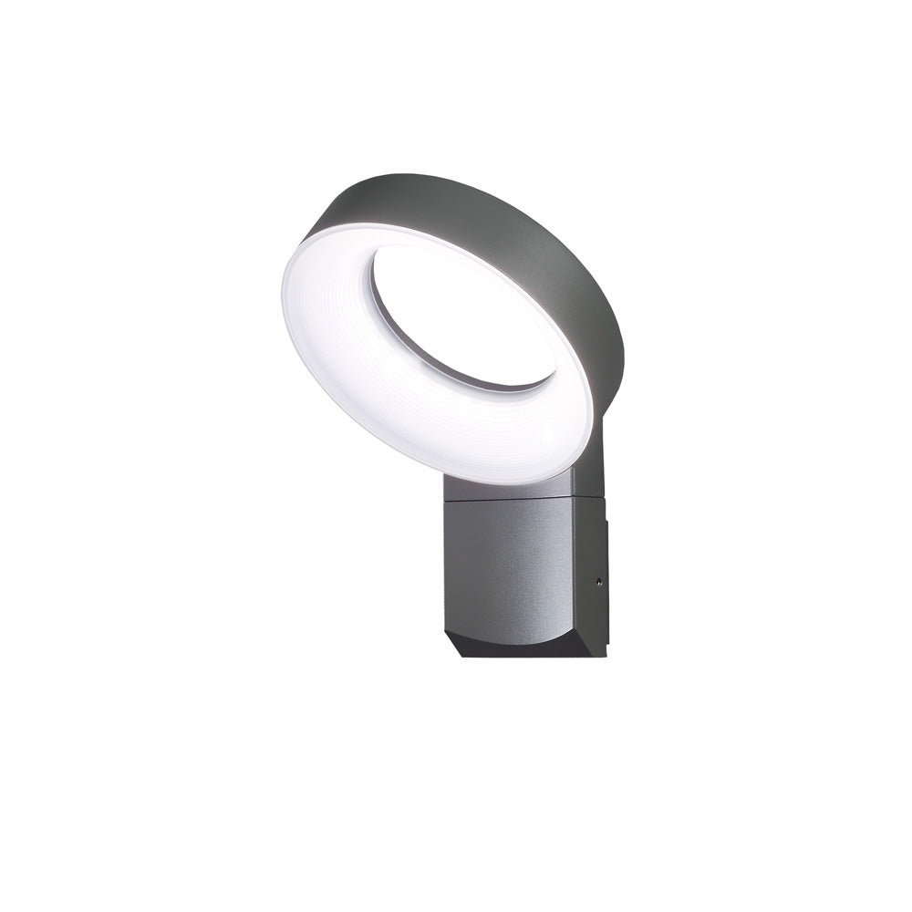 Konstsmide LED Wandleuchte Asti anthrazit, opalfarbenes Acrylglas