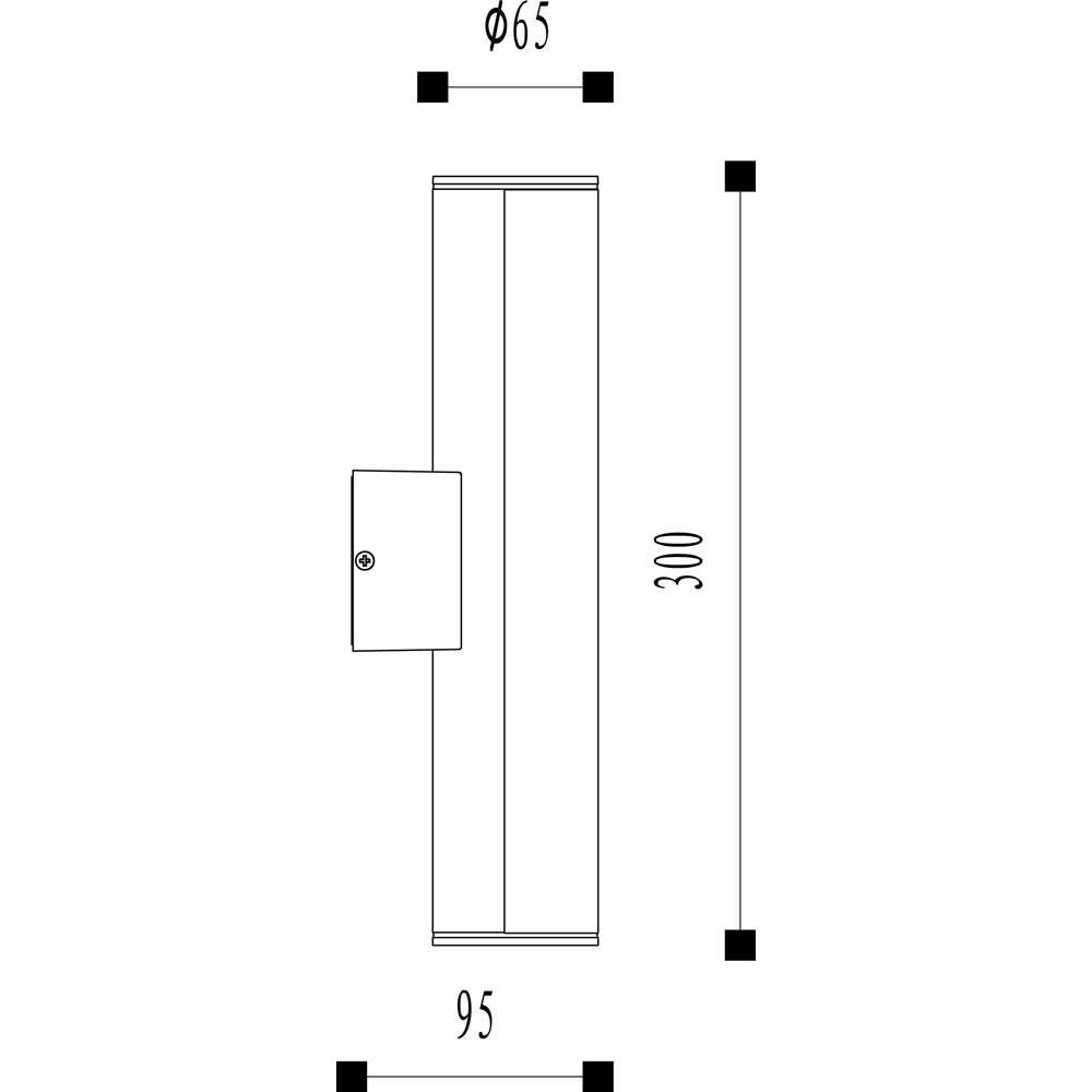 Deko-Light Wandleuchte Rat 30 7W 3000K 270lm Anthrazit