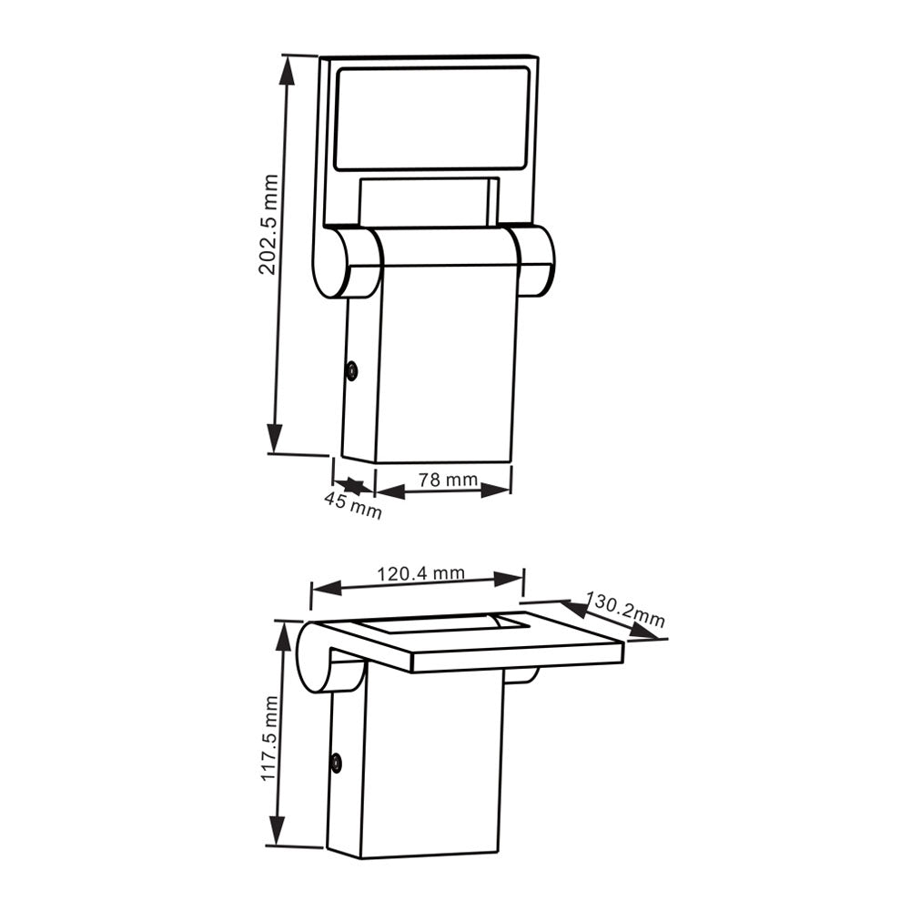 Deko-Light Wandleuchte Robi flex 10W 3000K 700lm Dunkelgrau