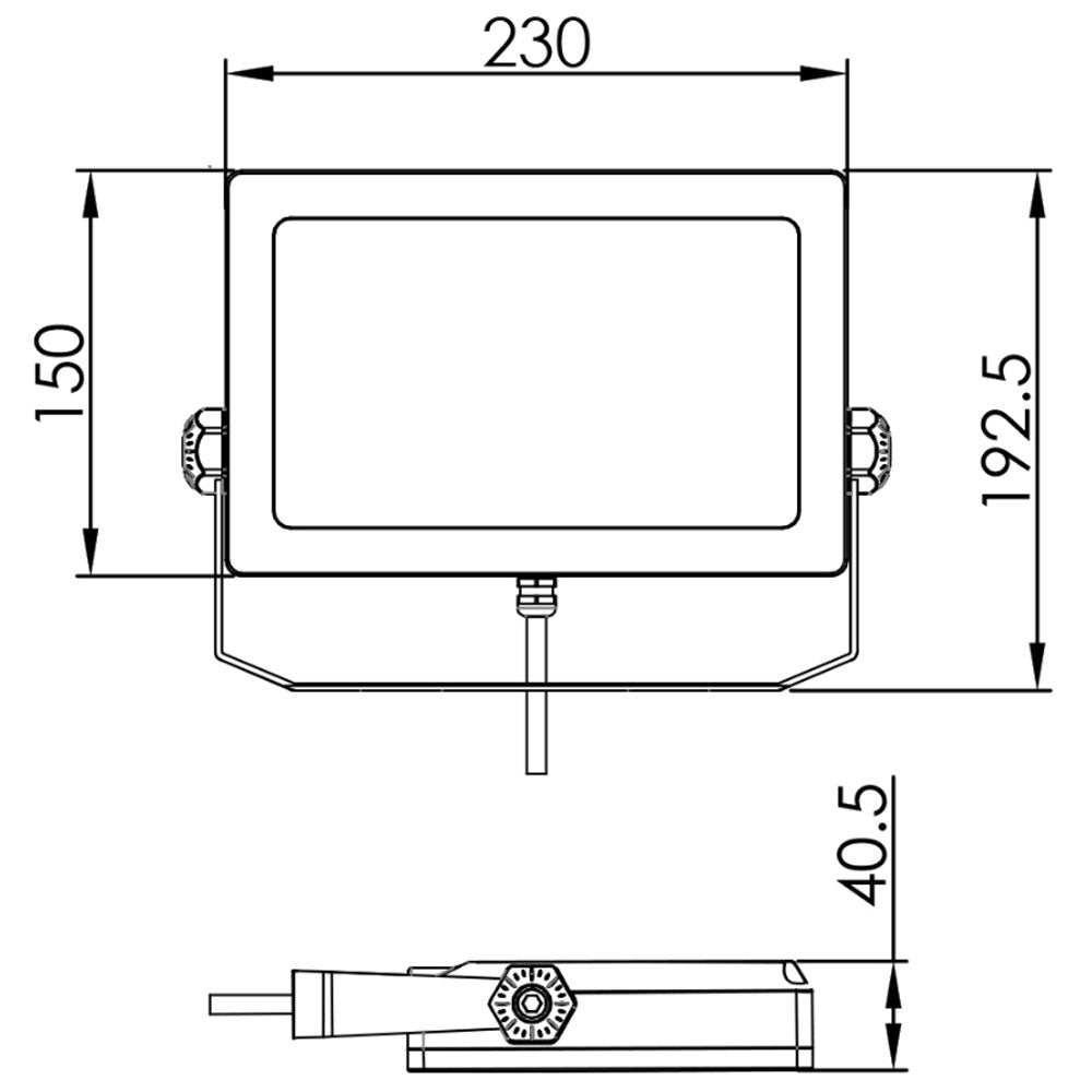 DEKO-LIGHT FLOOD SMD I 220-240V 33 W 732012